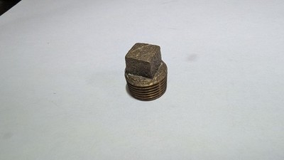 BRASS 5/16'' MALE NPT PIPE PLUG, SQUARE HEAD, FUEL OIL GAS LIQUID