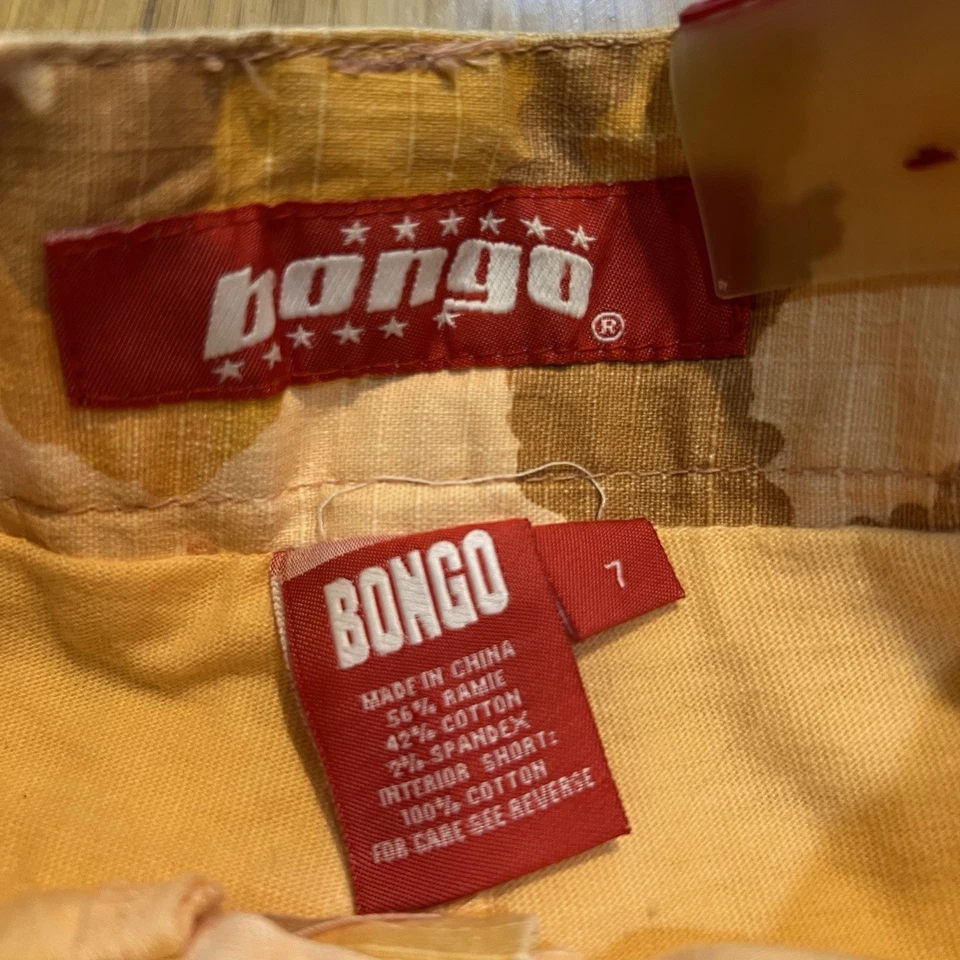 Falda Y2K Bongo Naranja Camuflada Scooter Skort Dobladillo Plisado Niñas Talla 7 Nueva con Etiquetas Foto 4 de 4