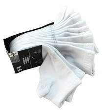 New UNDER ARMOUR UA Essential 6 Prs Men's 7-8.5 White / Gray Logo Low Cut Socks