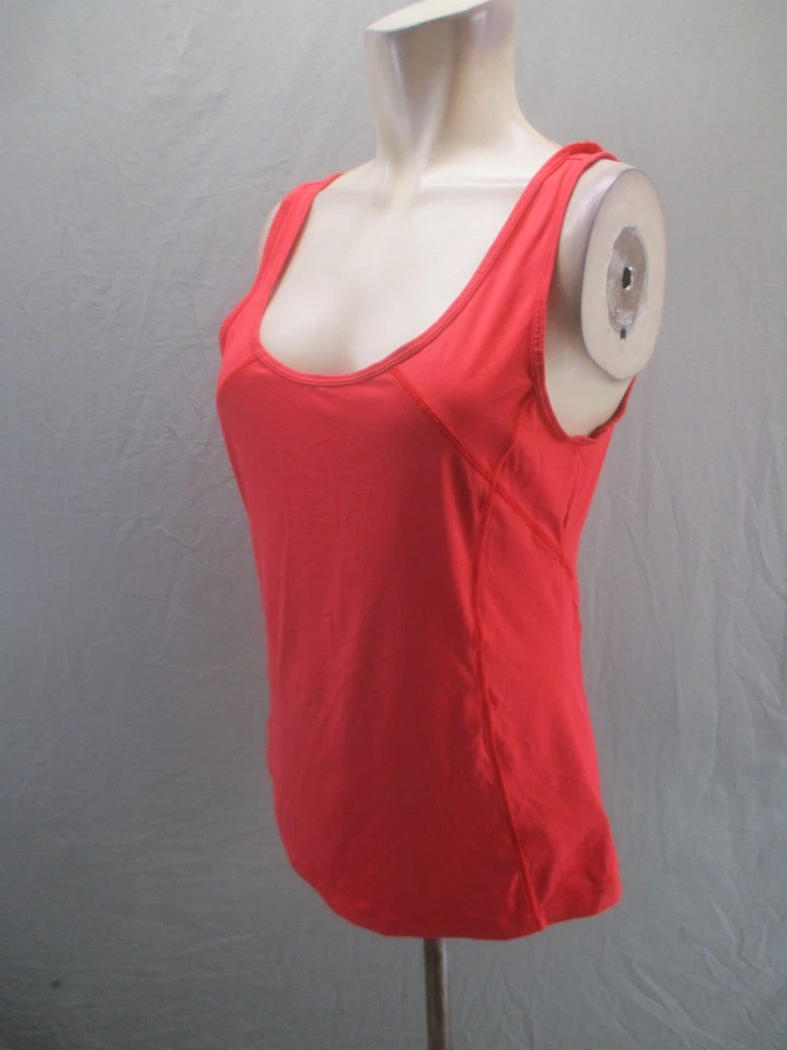 Lolë размер M женщин оранжевый круглый вырез без рукавов Activewear Sport Майка 583 - Изображение 3 из 4