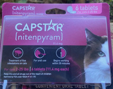 Capstar Nitenpyram 11.4mg 6 Tablets For Cats 2-25 LBS