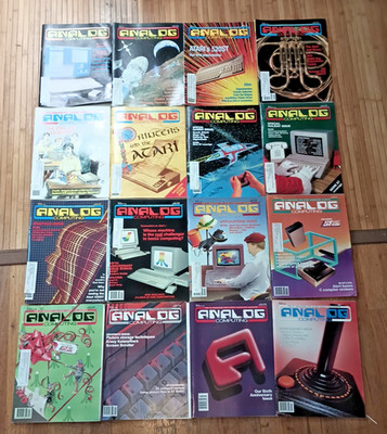 1985 1986 1987 ANALOG Computing Magazine Lot 16  1980s Atari Computer Code games