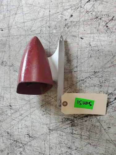 D0DB-17743-CW 1970 Ford Maverick Driver Side Door Rearview Mirror Red/White OEM