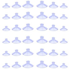 Hyamass 100Pcs Small Suction Cups for Glass - Clear 20,25,30mm,