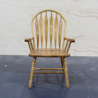 VTG A America Branded Oak Spindle Back Dining Chair - Local Pickup