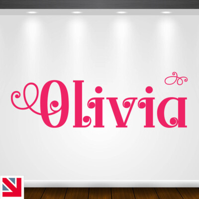 Personalisierter Wandtattoo MÄRCHEN individueller Name Mädchen Prinzessin Aufkleber Vinyl
