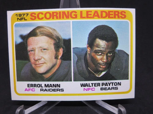 1978 Topps Football ~ Walter Payton [Bears] Scoring Leader card #334 EX #2