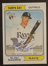 2023 TOPPS HERITAGE BLIGH MADRIS RC HIGH NUMBER REAL ONE BLUE AUTO AUTOGRAPH