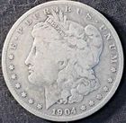 1904-S Morgan Dollar G-VG Detail Raw!