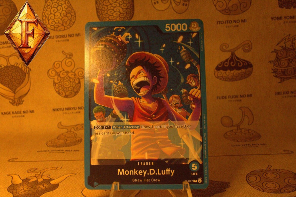 One Piece TCG Monkey.D.Luffy Promo Leader P-047 English NM