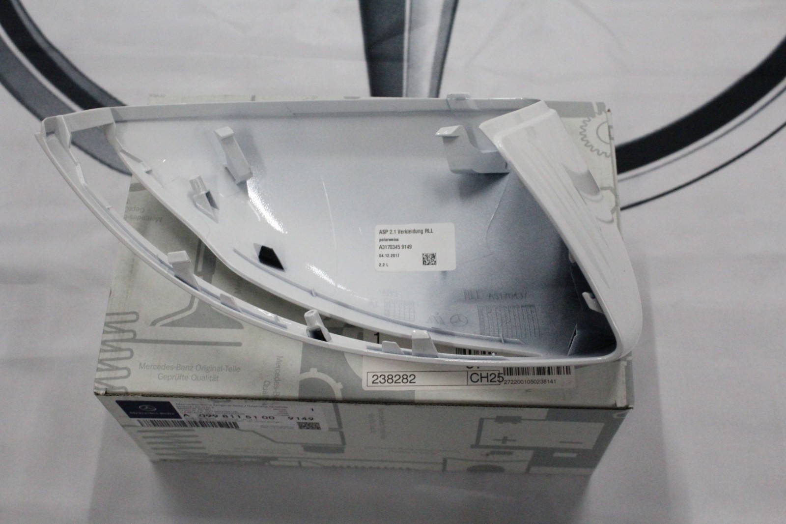 Genuine Mercedes-Benz W205 C-class LH Mirror Painted Housing  