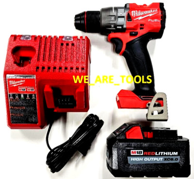 Milwaukee FUEL 2904-20 1/2 Hammer Drill, (1) 48-11-1865 6.0 Battery M18 18 Volt