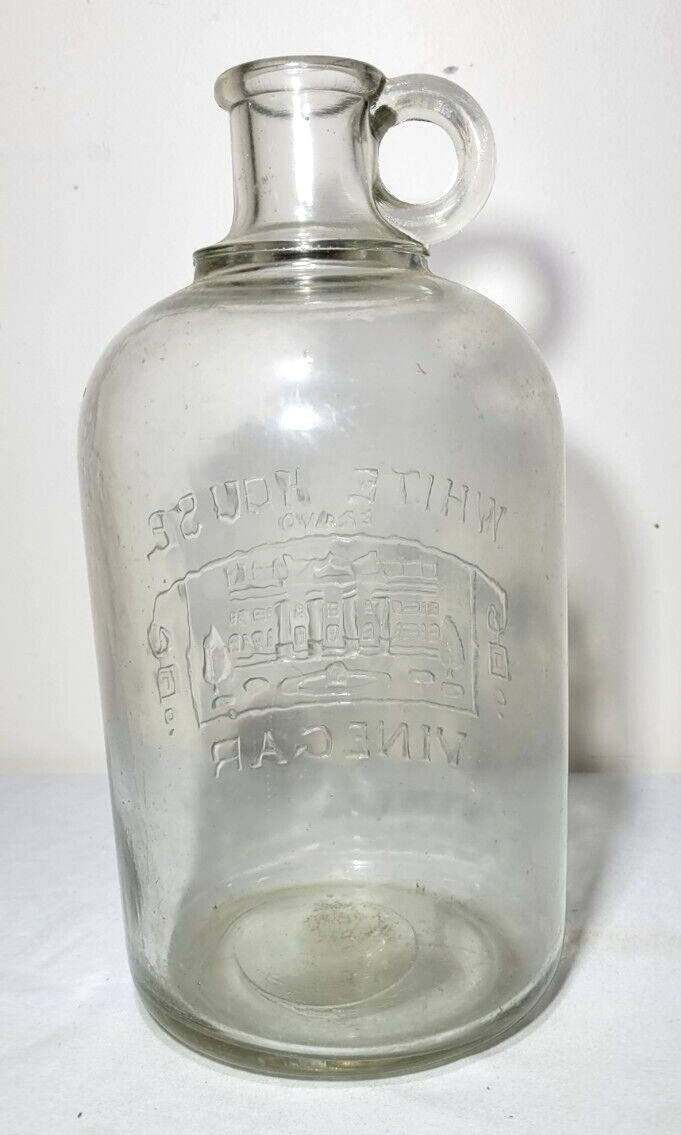 Vintage White House Vinegar Bottle No Pour Spout eBay