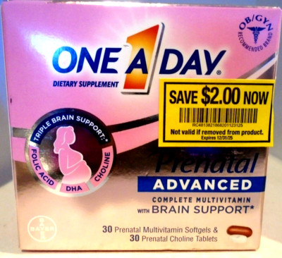 One A Day Women's Prenatal Advanced Complete Multi 30/30 Softgels