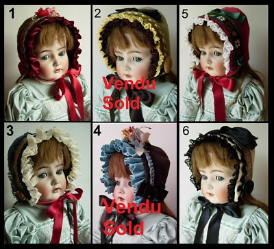 Twin Doll Hat SFBJ Kestner Halbig Kammer Heubach Hat Antique Doll