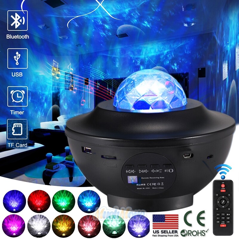 Projector Galaxy Starry Sky Night Light Ocean Star Party Speaker LED Lamp Remote