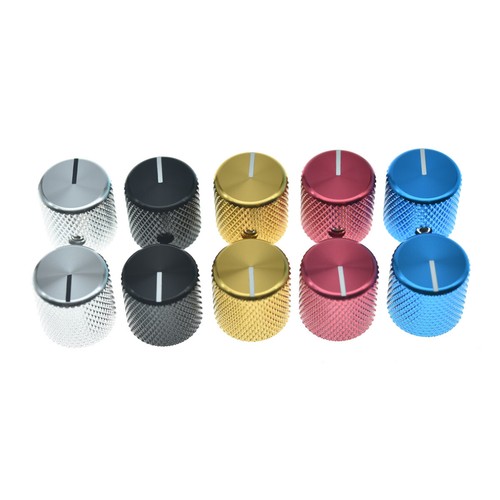 4 perillas de bajo de metal para guitarra de 1/4" perno de macetas con indicador para bajo Fender Tele/P - Imagen 3 de 31