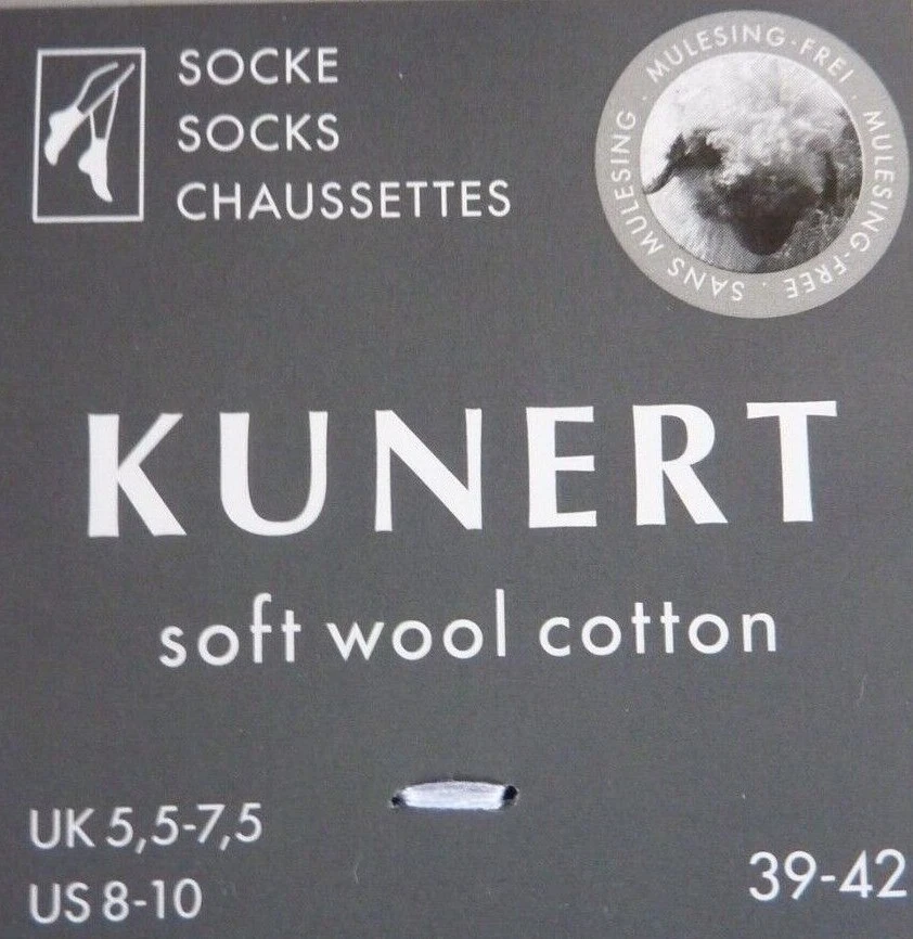 KUNERT Damen Socken SOFT WOOL COTTEN Merinowolle + Baumwolle Größe 35-38 39-42 - Bild 4 von 4