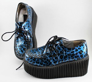 leopard print creepers shoes