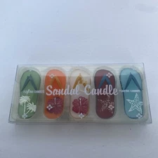 Floating Sandal Shaped Candles 5 pieces - Floating Candles for Tub or Pool