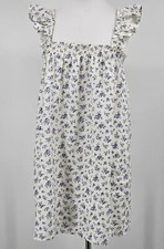 New Reformation Albany Floral Mini Dress Womens L Gracie Linen Blue 