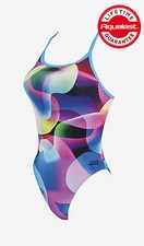 Zoggs Lava Beach Ladies Aquaback Swimsuit Swimming Costume Womens 6 - 14 1055140