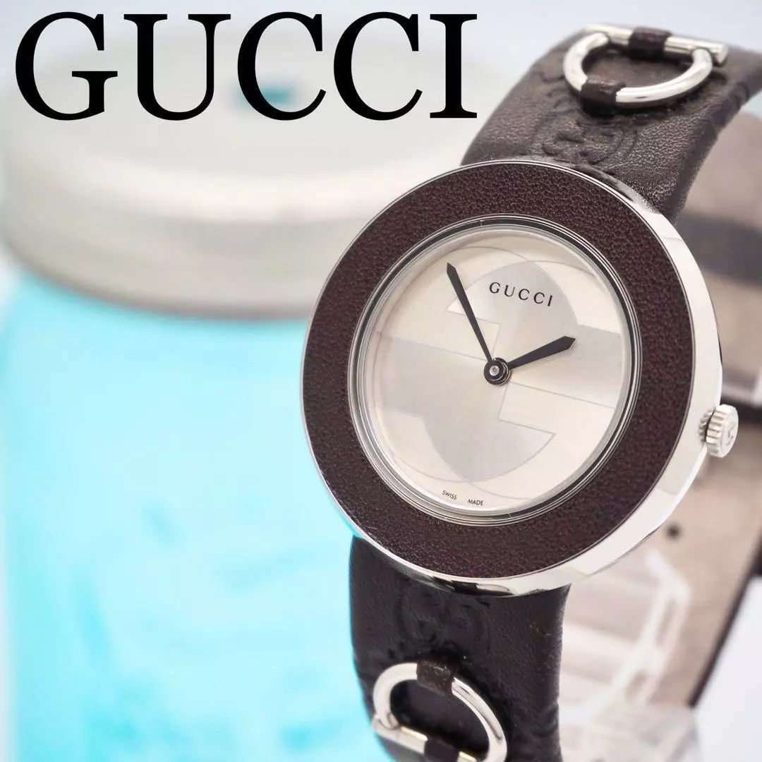 658 Gucci Watch U Play 129.4 Lunette à Changer avec Accessoires Montre Femme
