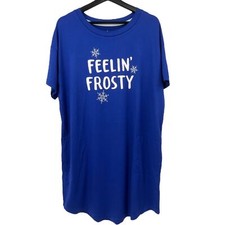 Holiday sleepshirt L/XL women's pajamas Feelin' Frosty nightgown Winter
