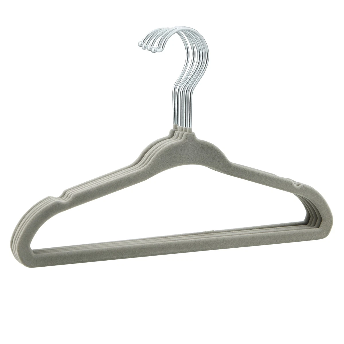 1-50 GREY Clothes Hangers Baby Toddler Kids Children Velvet Solid