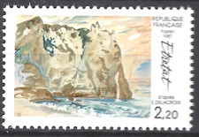 TIMBRE France 1987 N° 2463 ** ( Delacroix Etretat ) TBE