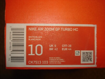 NIB Nike Air Zoom GP Turbo HC Men's Tennis Shoes CK7513-103 NIB Nike Air Zoom GP Turbo HC Men's Tennis Shoes CK7513-103