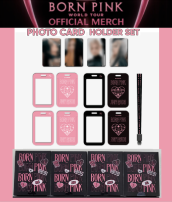 BLACKPINK PHOTO CARD + HOLDER SET - BP Tour World Tour OFFICIAL +