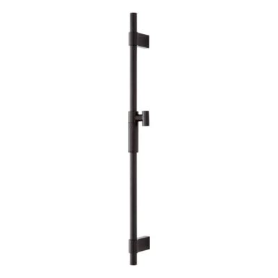 Signature Hardware Matte Black 30'' Lowden Shower Slide Bar