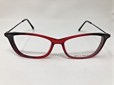 BELLINGER DENMARK EYEGLASSES ACE/TITANIUM LESS 1882 191 54-16-140 RED BLACK CQ28