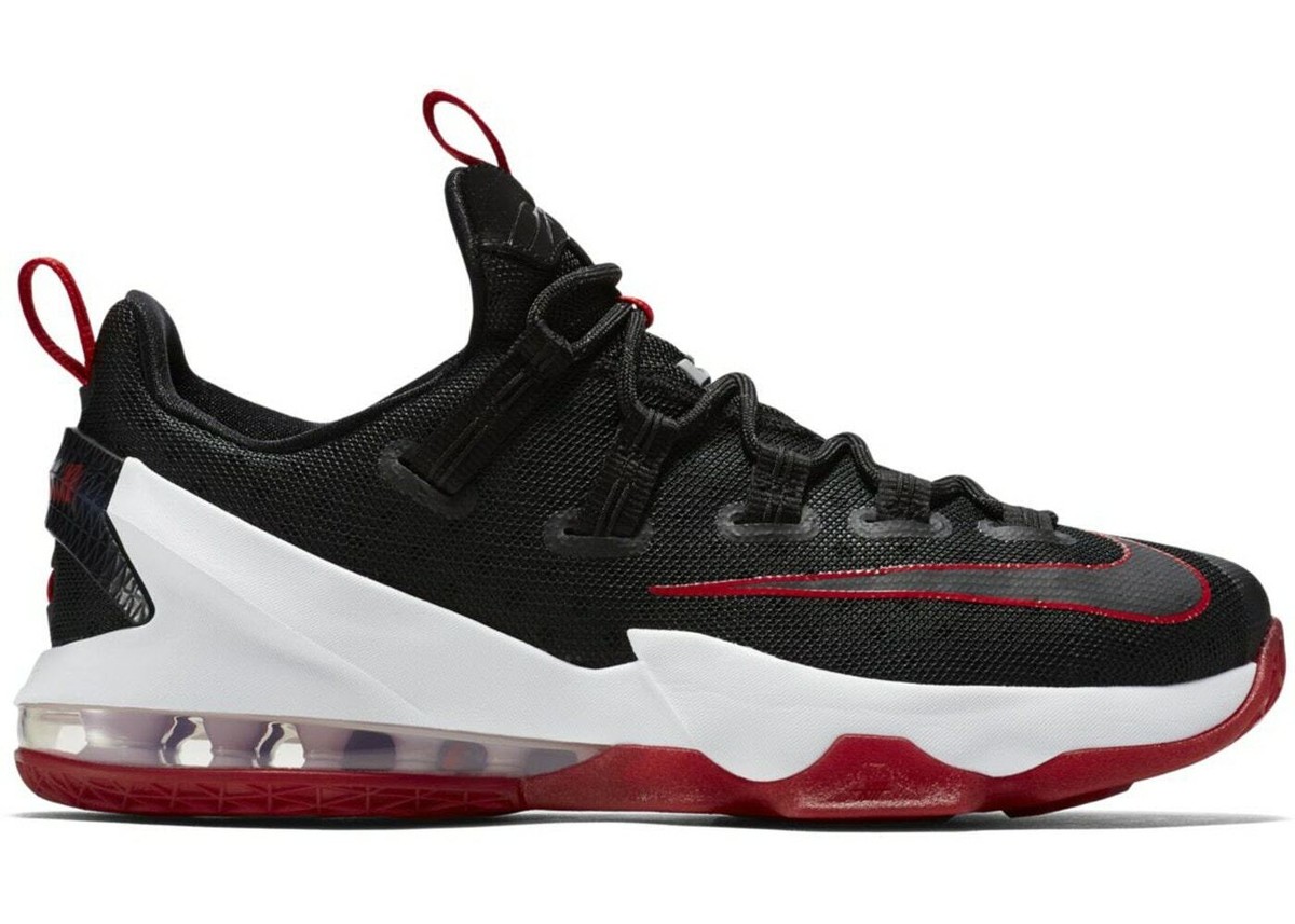 Nike ナイキ LEBRON XIII LOW EP レブロン13ブラック Nike Lebron 13 XIII Low Black Red White 7Y GS Bred James