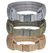 Tactical Battle Belt Adjustable Waist Belt Quick Release Buckle Padded Belt Men