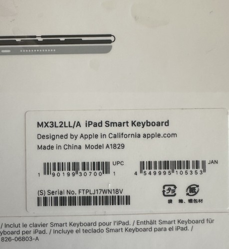 Apple Smart Keyboard Folio Case iPad 7th, 8, 9, 10.5 in iPad Pro Air 3rd Gen - Picture 8 of 8