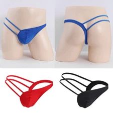 Underwear Lingerie Men's Jockstrap Thong Underpants T-Back Sexy Panties Briefs