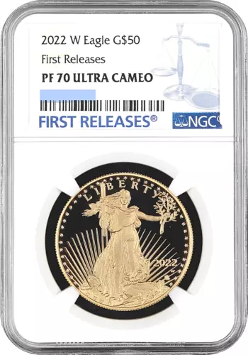 2022-W Proof $50 American Gold Eagle 1 oz NGC PF70UC FR Blue Label