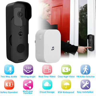 New Wireless Smart Wi-Fi Video Doorbell Security Phone Door Bell Intercom Camera