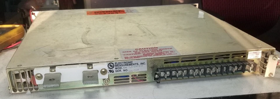 Adjustable 7.5V 130A 1000W Power supply FULLY TESTED EMI EMS7.5-130 1U rack high - Image 3 of 4