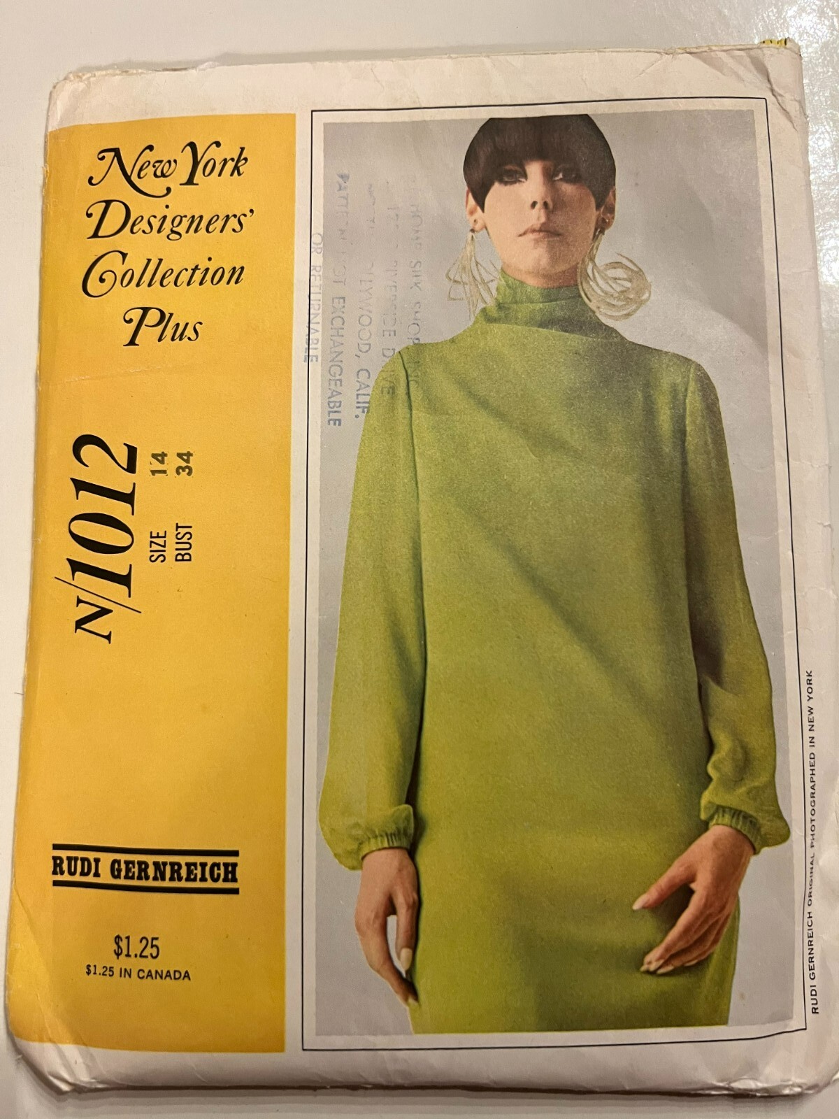 Patron Rudi Gernreich pour réussir une robe vintage sur mesure sans défaut en taille 42 ou 44