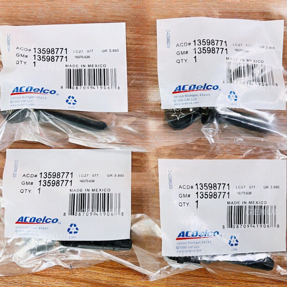 New 4-Pack OEM 13598771 TPMS Sensors for Cadillac Chevy Yukon