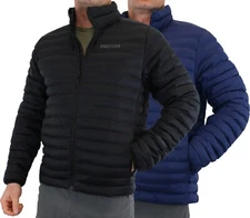 Men's Marmot Echo Jacket Featherless Puffer Coat Zipper Pocket Recycled $175