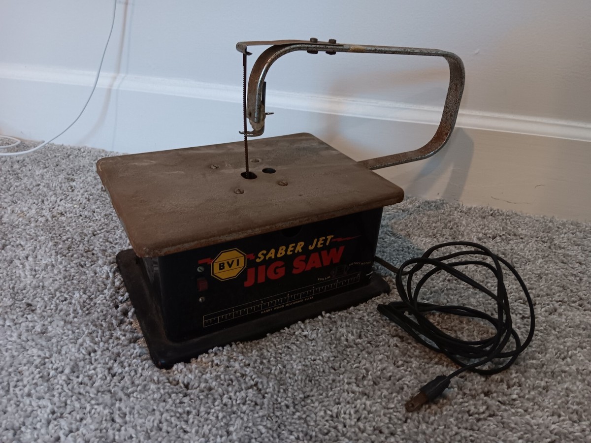 VTG Vintage BVI Saber Jet Tabletop Jig Saw Model #JS-180-A TESTED