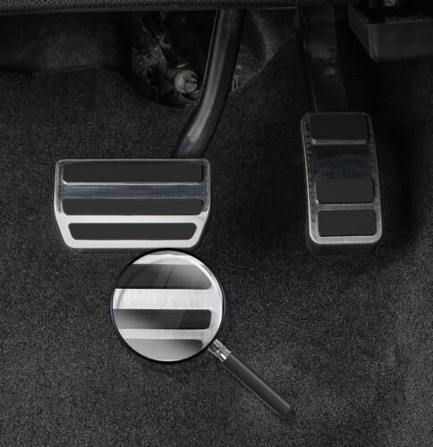 Silver Aluminum Brake Pedal Accelerator Pedal Cover For Lincoln Corsair 2020-22 - Foto 10 di 13