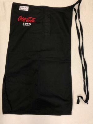 Coca-Cola Zero Servierschürze / Kellnerschürze - Länge 87x Breite 97 cm SELTEN !