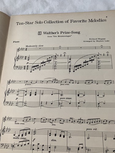 1939 G Schirmer Ten Star Solo Collection of Favorite Melodies for Cornet R13-5 - Picture 4 of 4
