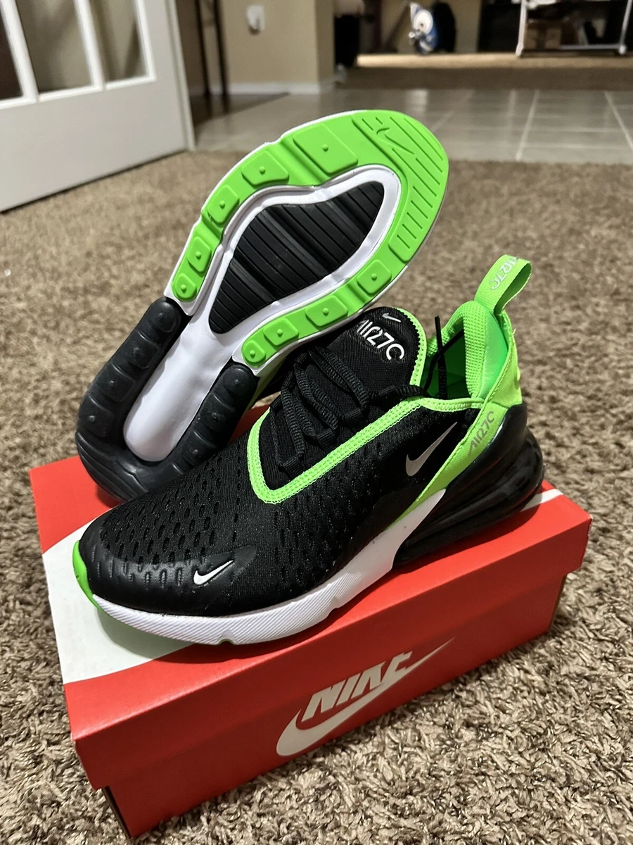 Nike Air Max 270 GS Green Strike Black 943345 021 Size 6Y