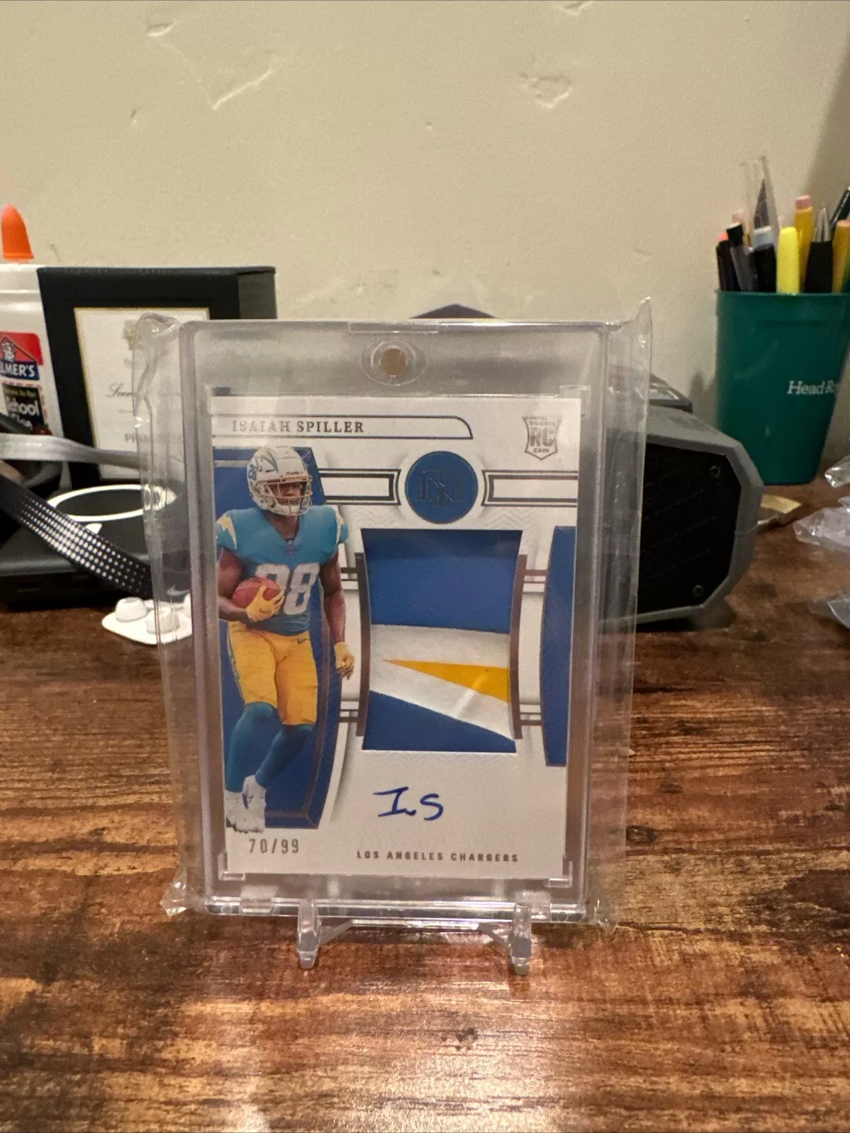 2022 Panini National Treasures - Rookie Patch Autographs #164 Isaiah Spiller /99